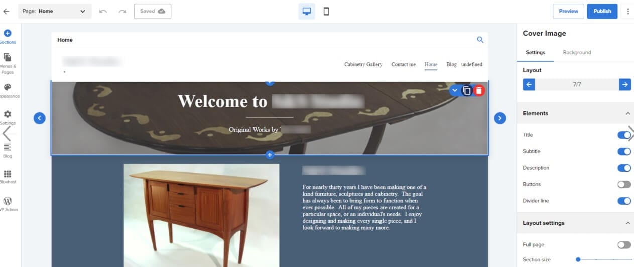 Bluehost Web Builder